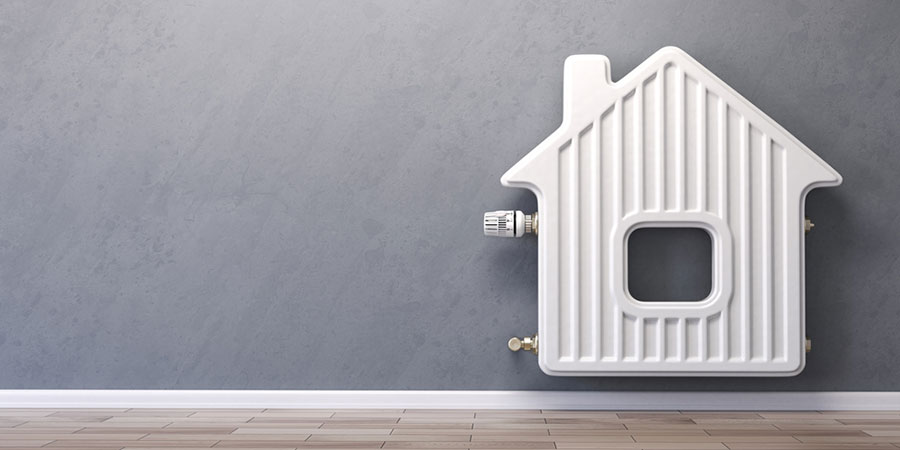 Maison en forme de chauffage 